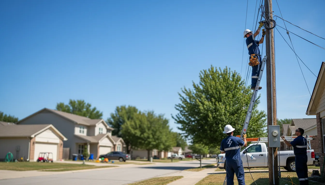 Residential electrician providing installation services in Plymouth, CT